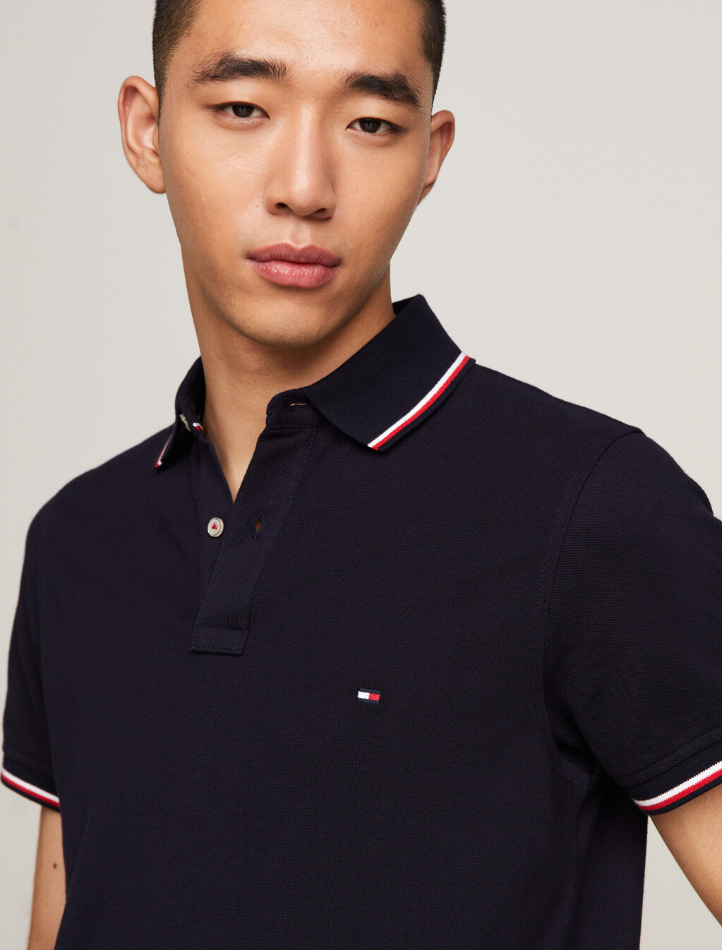 Core Slim Fit Organic Cotton Polo, DESERT SKY, hi-res