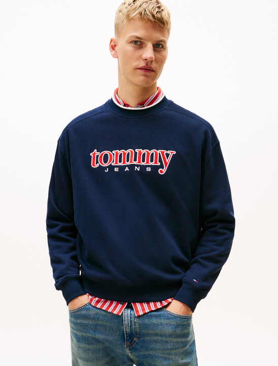 90s Logo Appliqué Fleece Sweatshirt