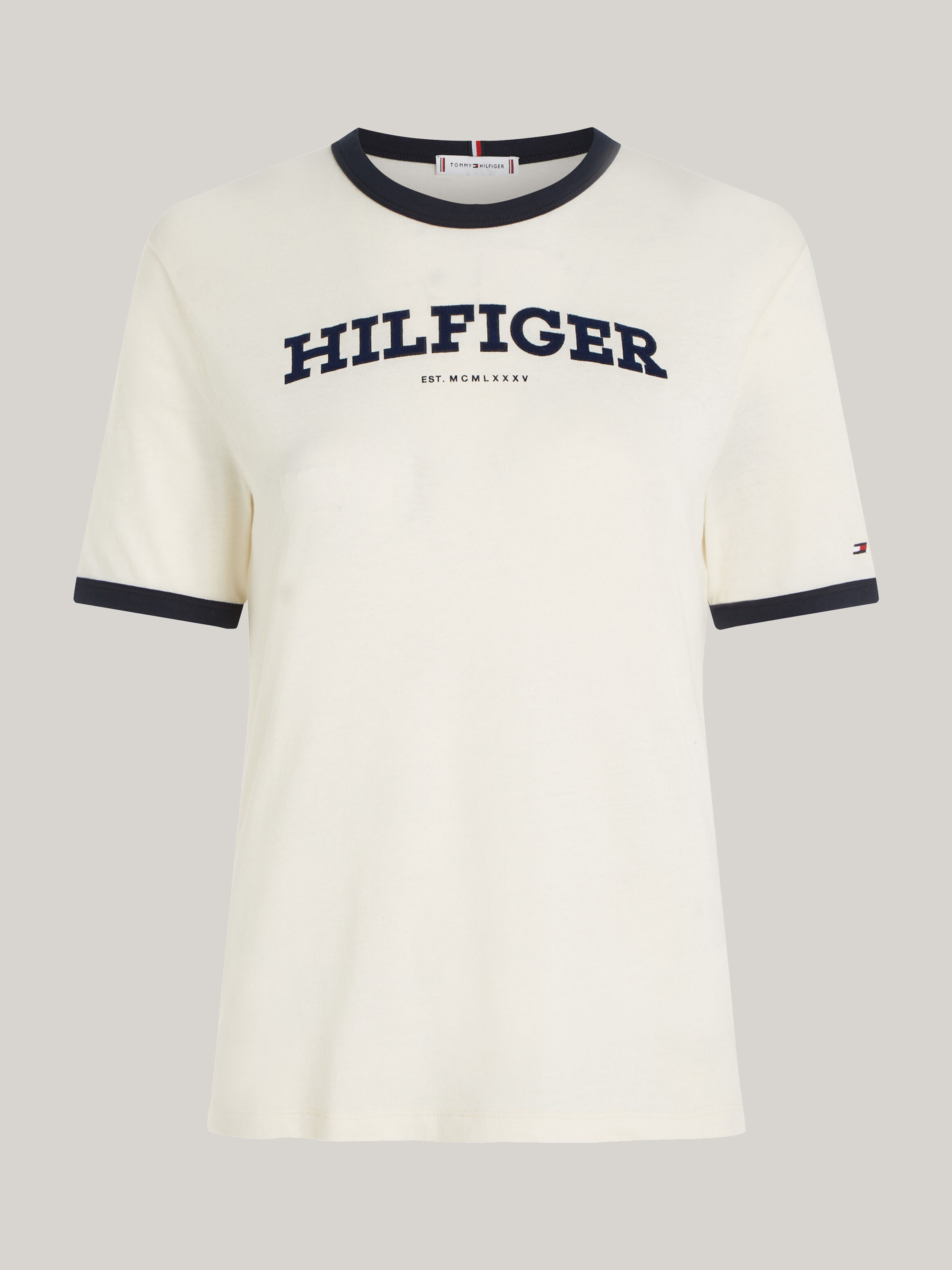 Hilfiger Monotype Flocked Logo T Shirt