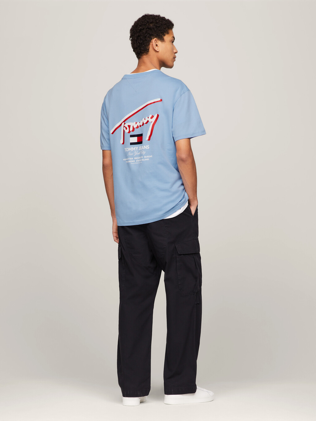 Signature Back Logo T-Shirt, Moderate Blue, hi-res