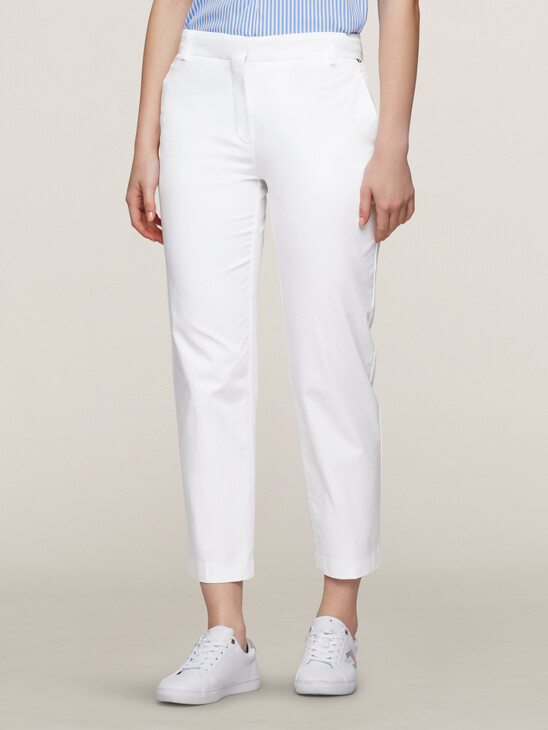 Cropped Straight Chinos