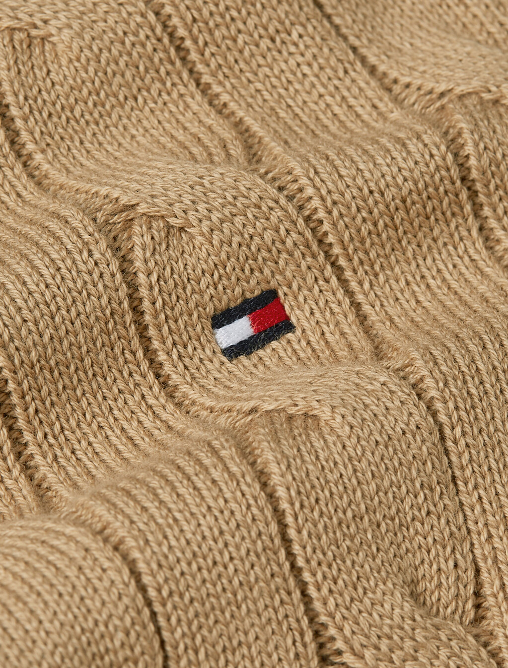 Cable Knit Pullover Sweater, Safari Canvas, hi-res