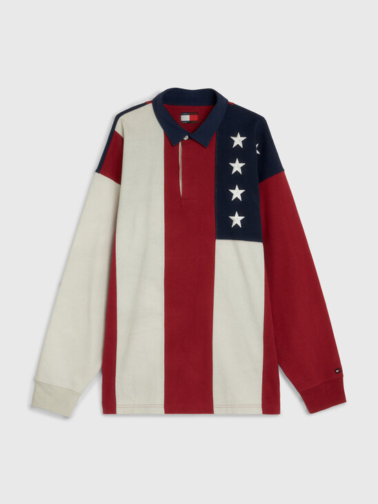 TOMMY HILFIGER X SHAWN MENDES FLAG RUGBY SHIRT