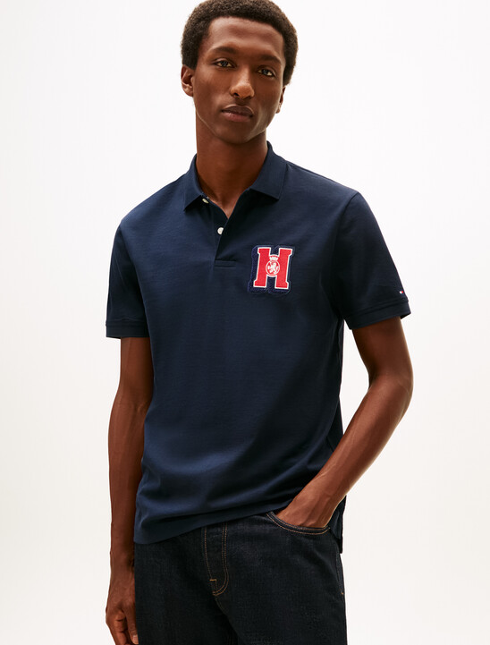 Regular Fit Appliqué Honeycomb Polo Shirt