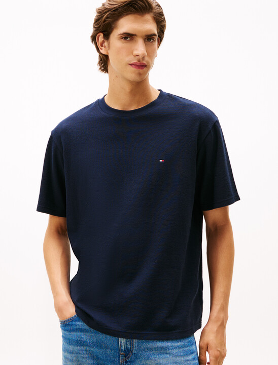 Textured Crepe T-Shirt
