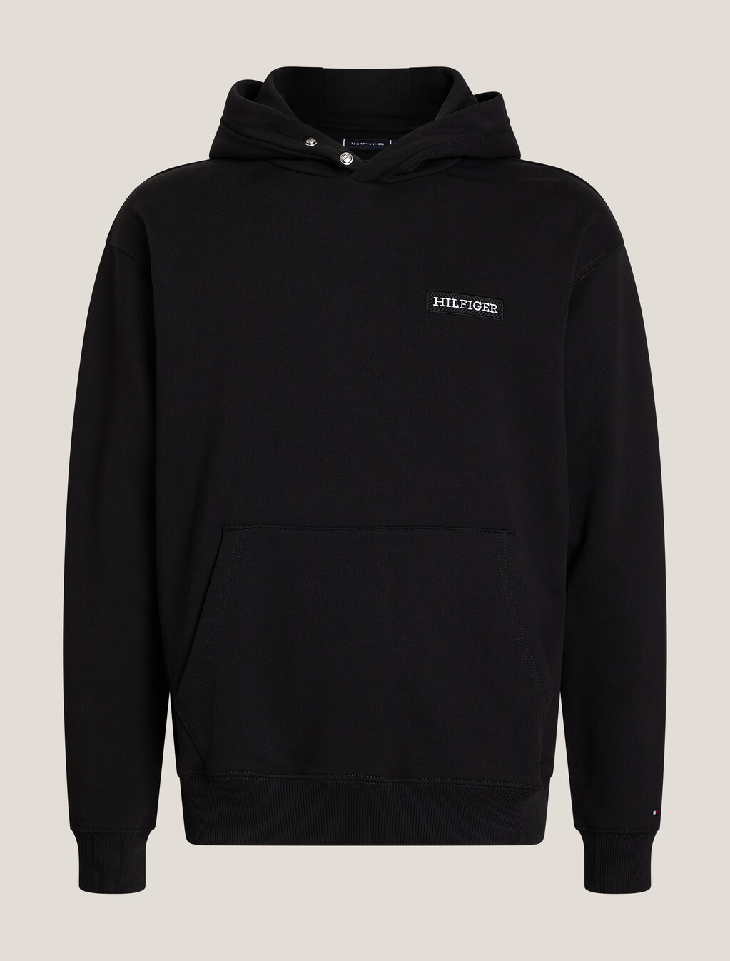 Monotype Heavy Twill Hoodie, Black, hi-res