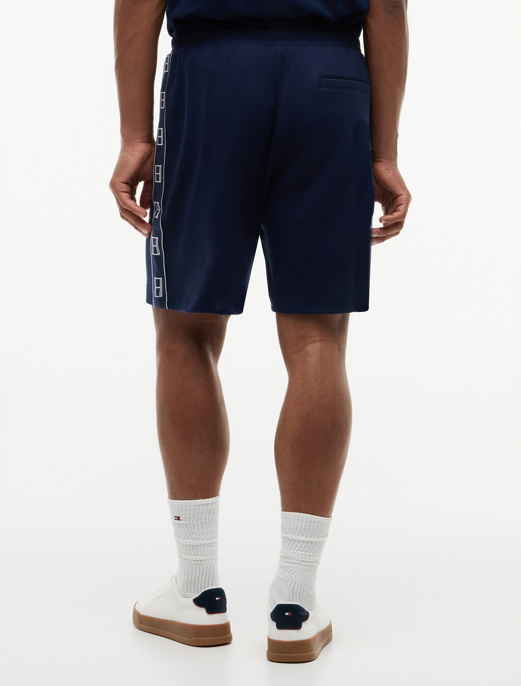Pique Interlock Sweat Shorts, Carbon Navy, hi-res