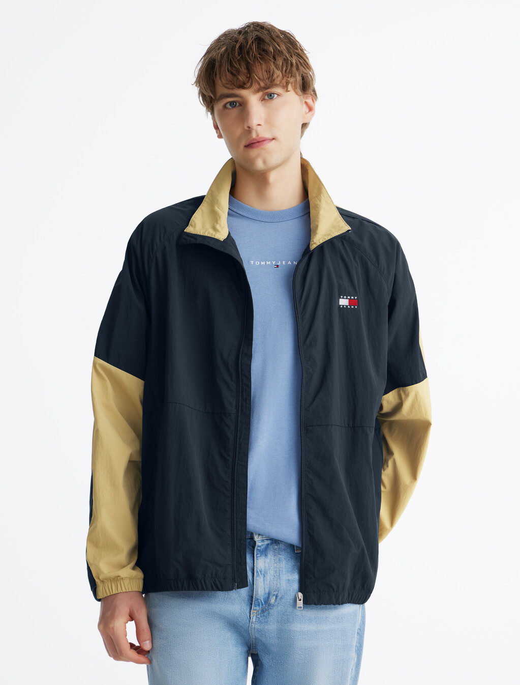 Color Block Lightweight Windbreaker, Dark Night Navy / Multi, hi-res