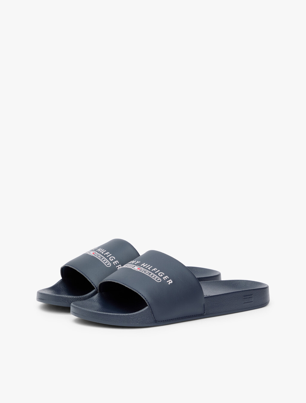 Logo Embroidery Pool Slides, Desert Sky, hi-res