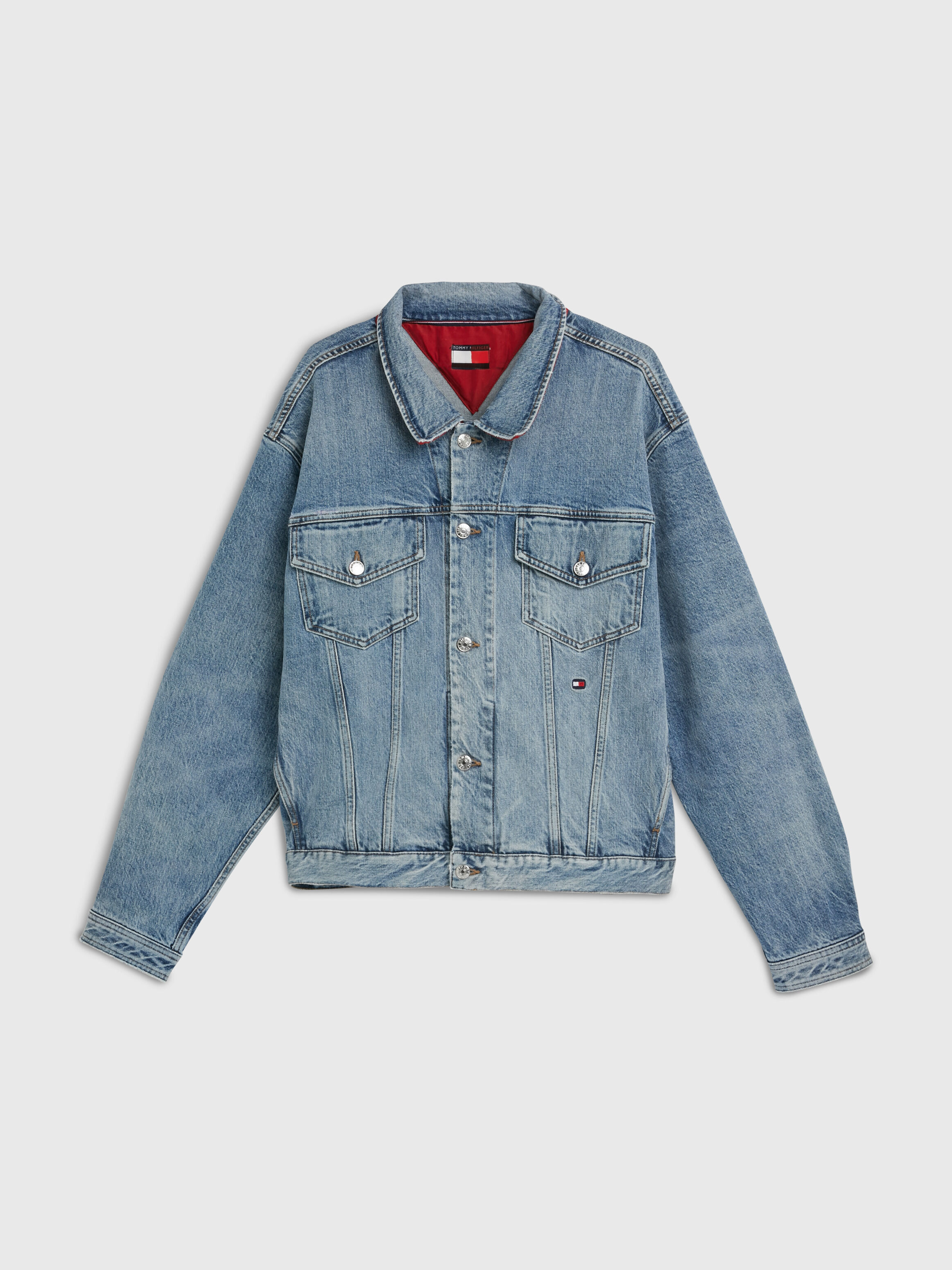 Tommy hilfiger denim trucker jacket new arrivals