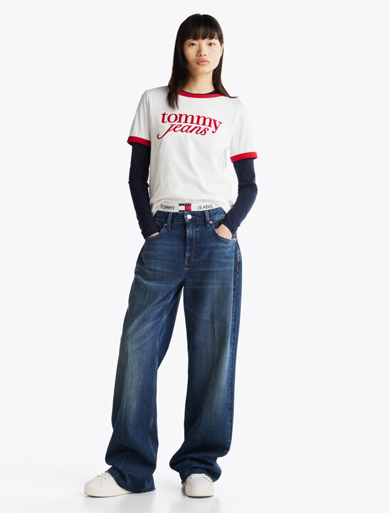 Contrast Logo Relaxed T-Shirt