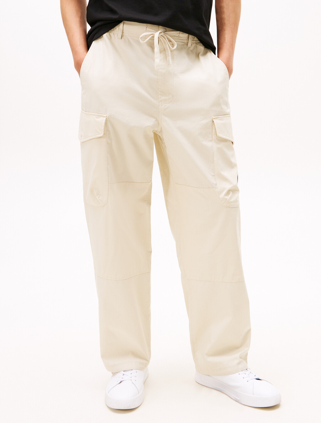 Mix Fabric Utility Cargo Pant, Newsprint, hi-res
