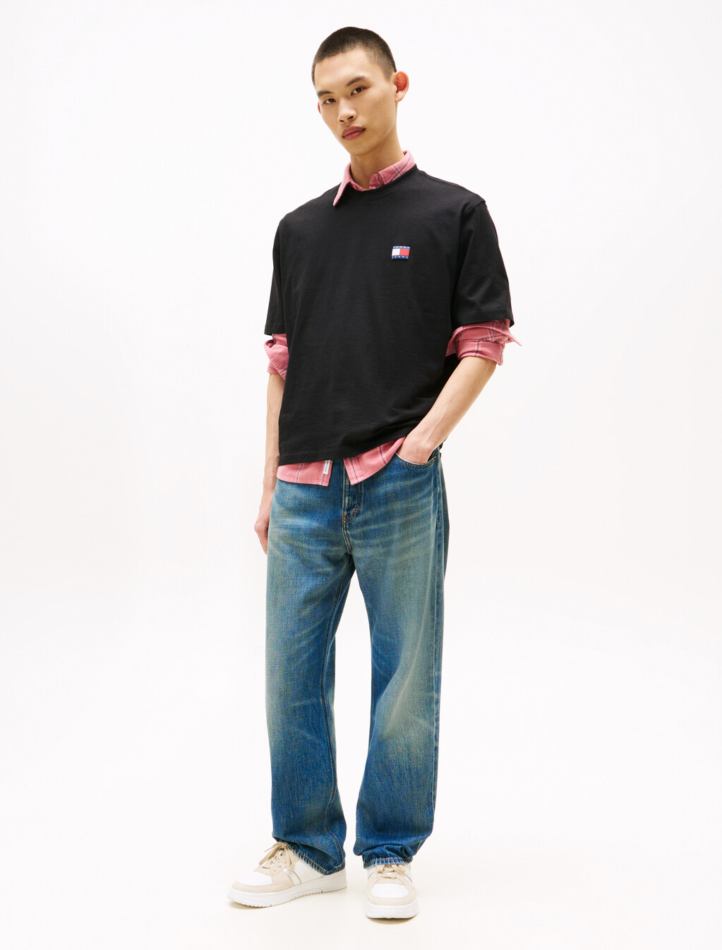 90s Pop Flag T-Shirt, Black, hi-res