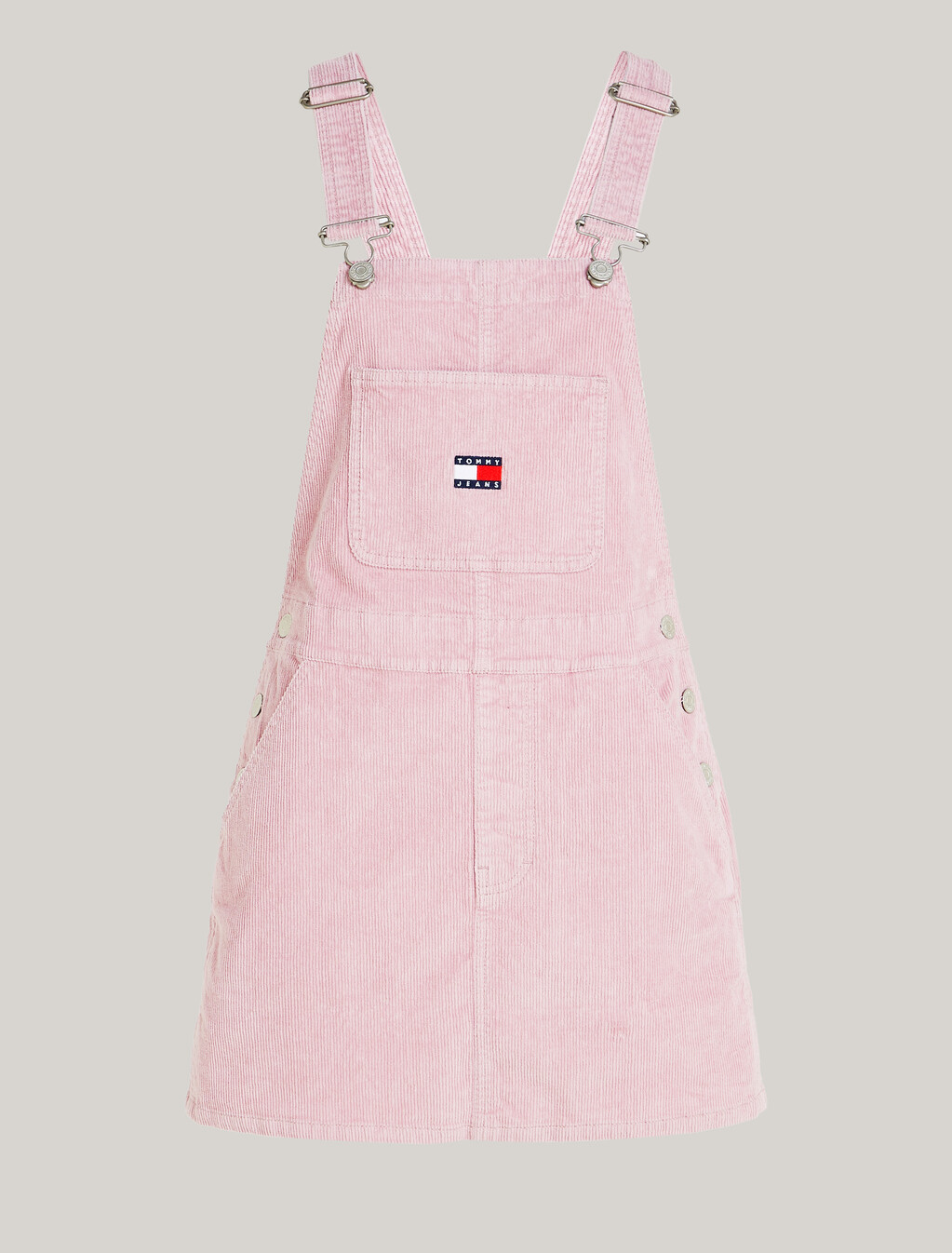 Corduroy Mini Dungaree Dress, Valley Grape, hi-res