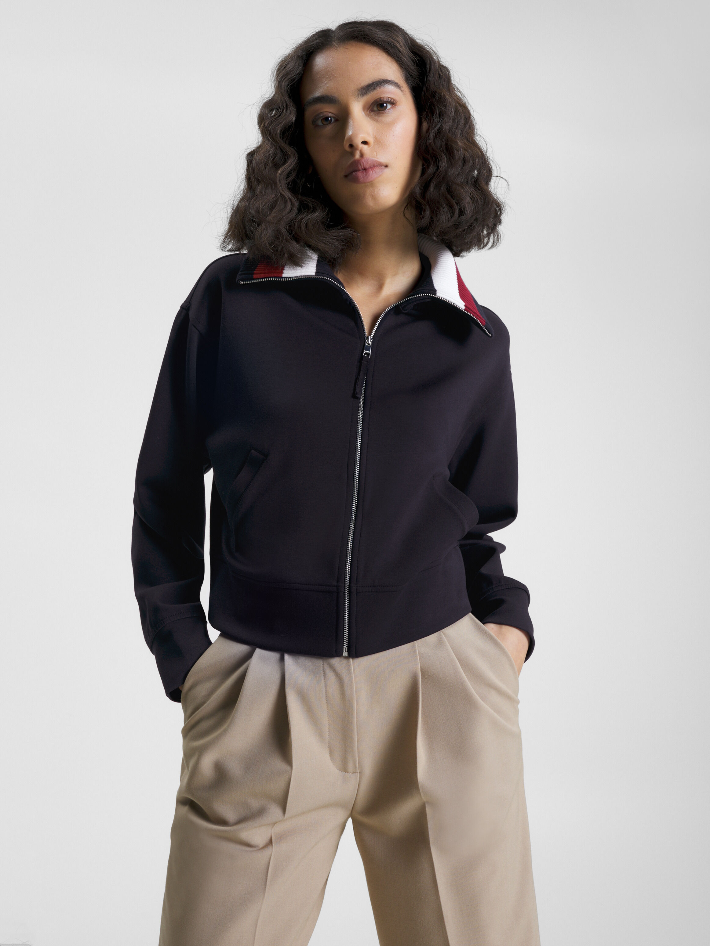 Tommy hilfiger zip through jacket 2025