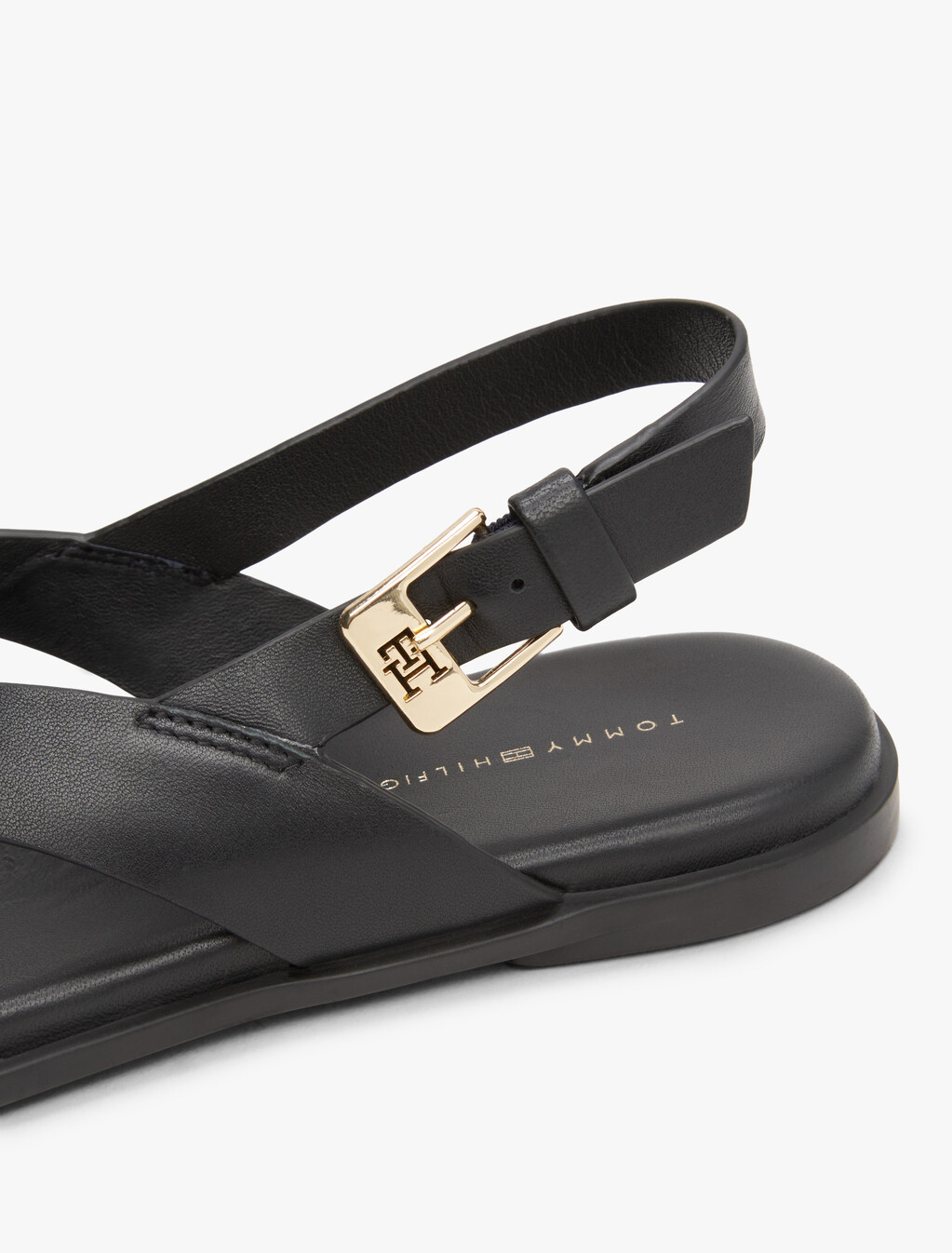 Color Block Thong Flat Sandal, Black, hi-res