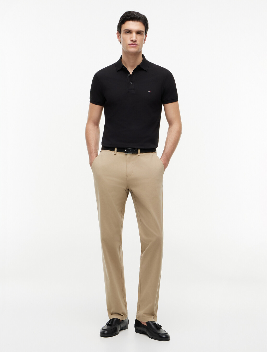 1985 Collection Slim Fit Polo, Black, hi-res