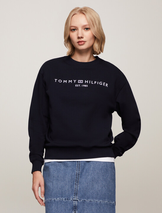 Monogram Cropped Sweatshirt