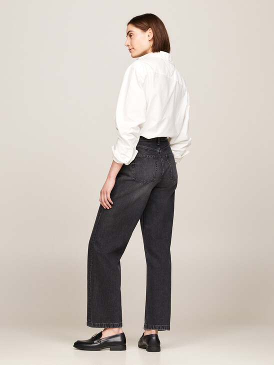 High Rise Relaxed Straight Jeans