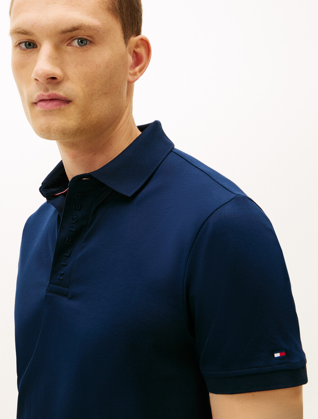 Hidden Placket Regular Polo, Dark Night Navy, hi-res