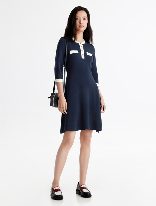 Henley Fit & Flare Dress