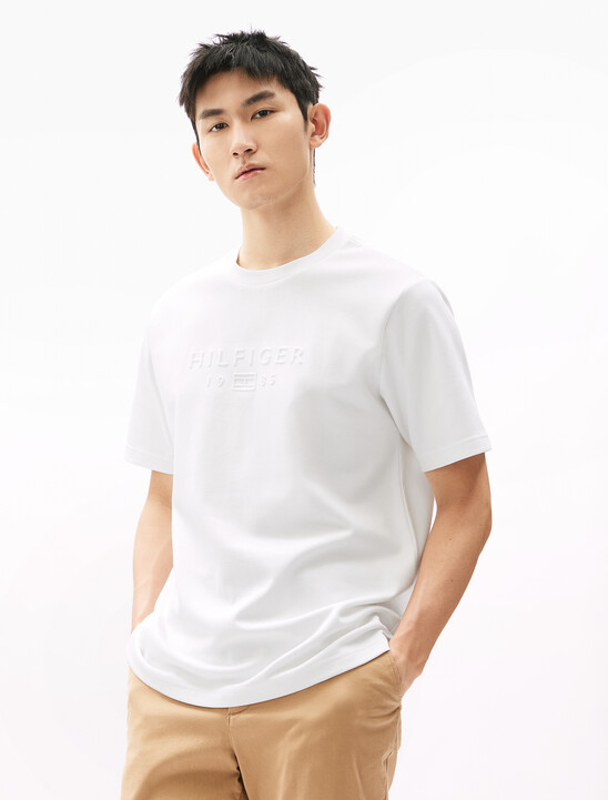UV Cooling Embossed Logo Pique T-Shirt