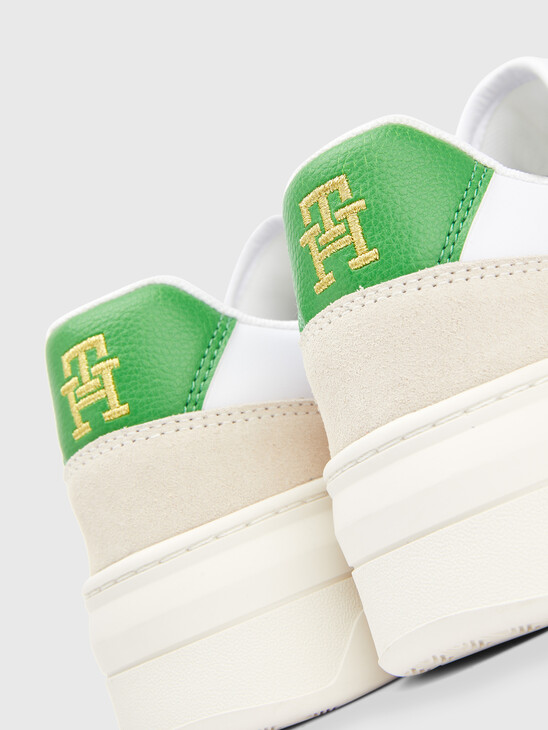 LEATHER MONOGRAM BASKETBALL TRAINERS