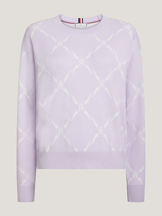 Monogram Diamond Jacquard Sweater