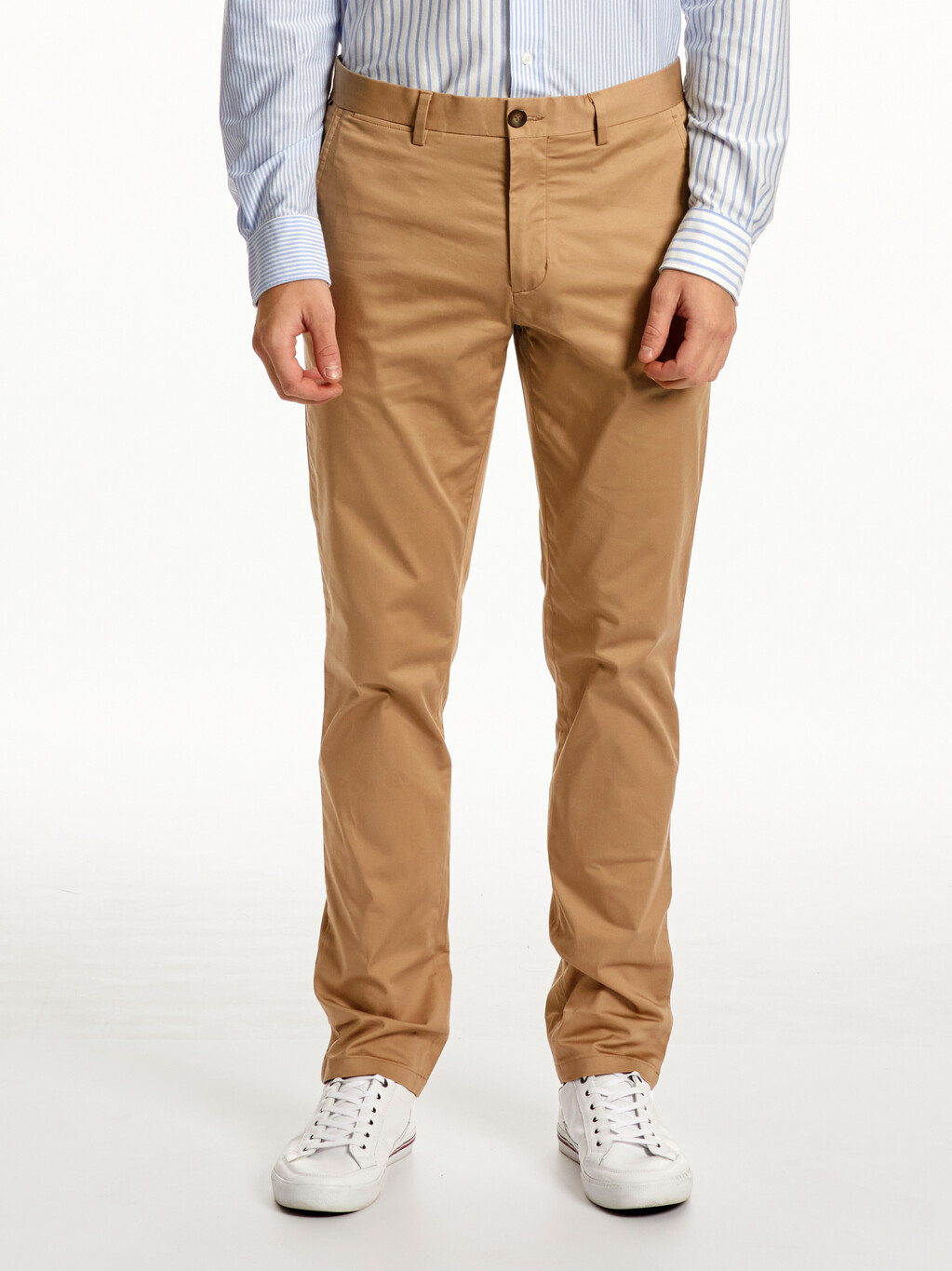 Denton Chino Straight Fit Stretch Pants, Beige, hi-res