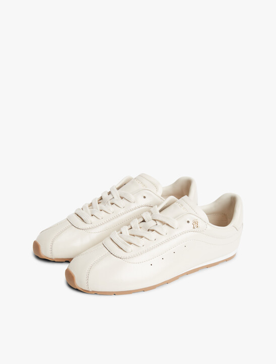 TH Monogram Plaque Leather Trainers