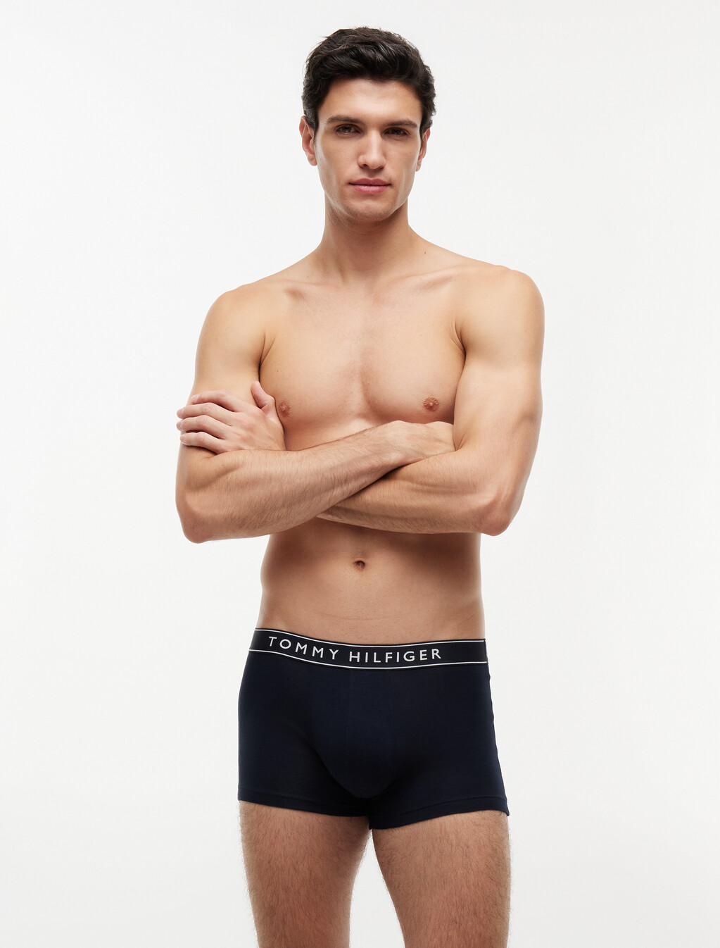 3-Pack Essential Logo Waistband Trunks, Nb//White/ Medium Red/ Navy Blue, hi-res