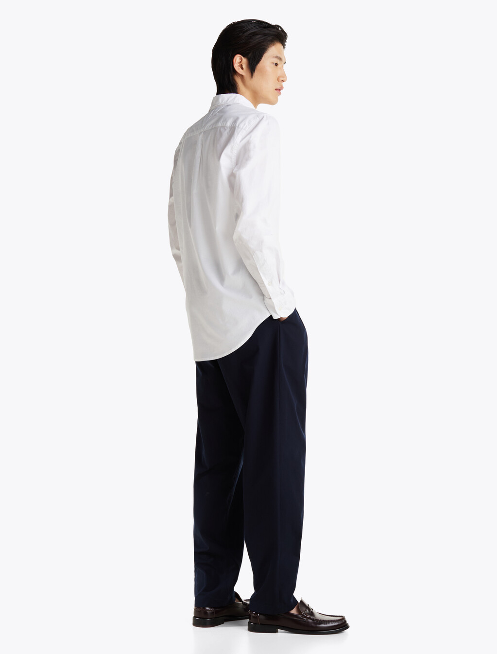 TH Flex Slim Fit Poplin Shirt, Optic White, hi-res