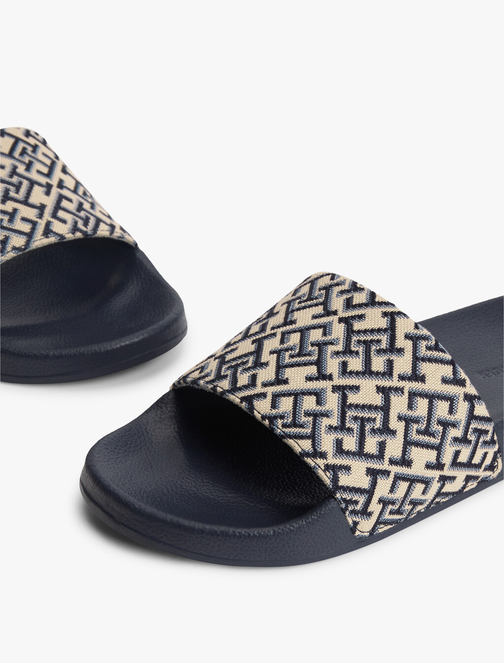 TH Monogram Pool Slides, Space Blue, hi-res
