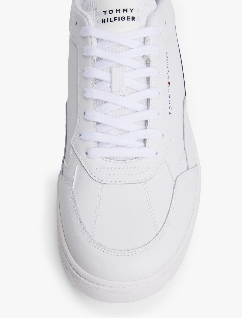 Cleat Basketball Trainers With Leather, White, hi-res