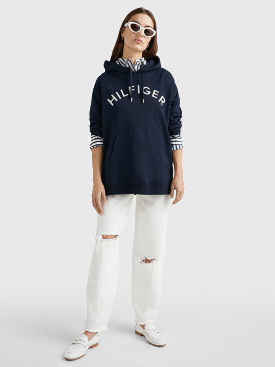 VARSITY EMBROIDERY RELAXED FIT HOODY