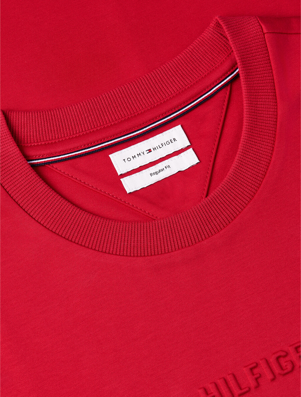 Interlock Knit Crew Neck T-Shirt, Medium Red, hi-res