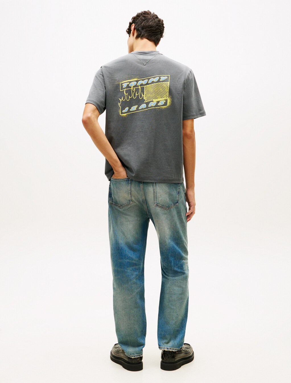 90s Back Bubble Logo Jersey T-Shirt, Black, hi-res