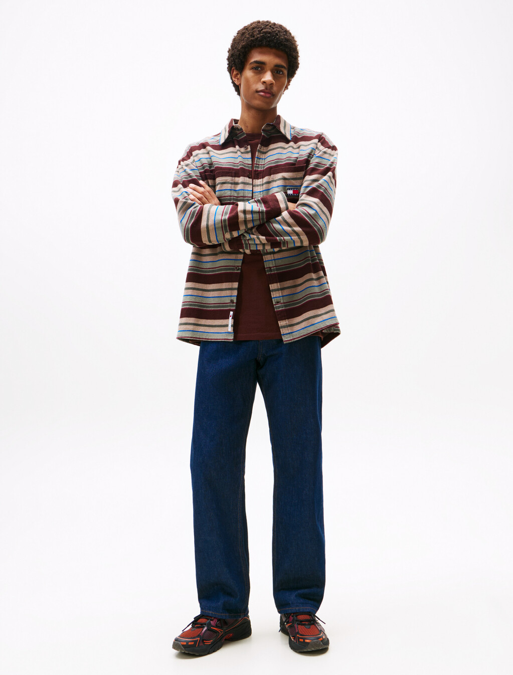 Otis Selvedge Regular Straight Leg Jeans, Denim Dark, hi-res