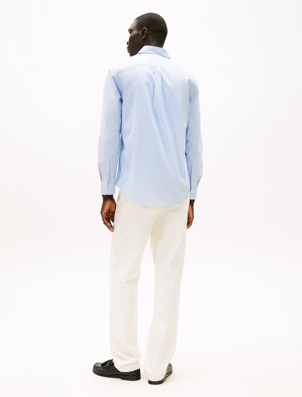 TH Flex Poplin Micro Print Shirt, Cloudy Blue, hi-res