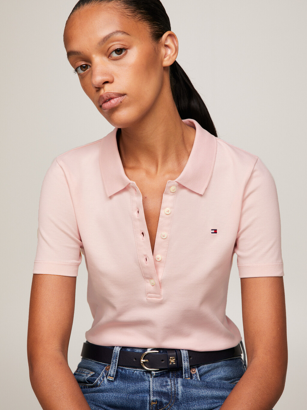 Hilfiger pink Tommy 1985 Malaysia Slim Polo | Collection Fit |