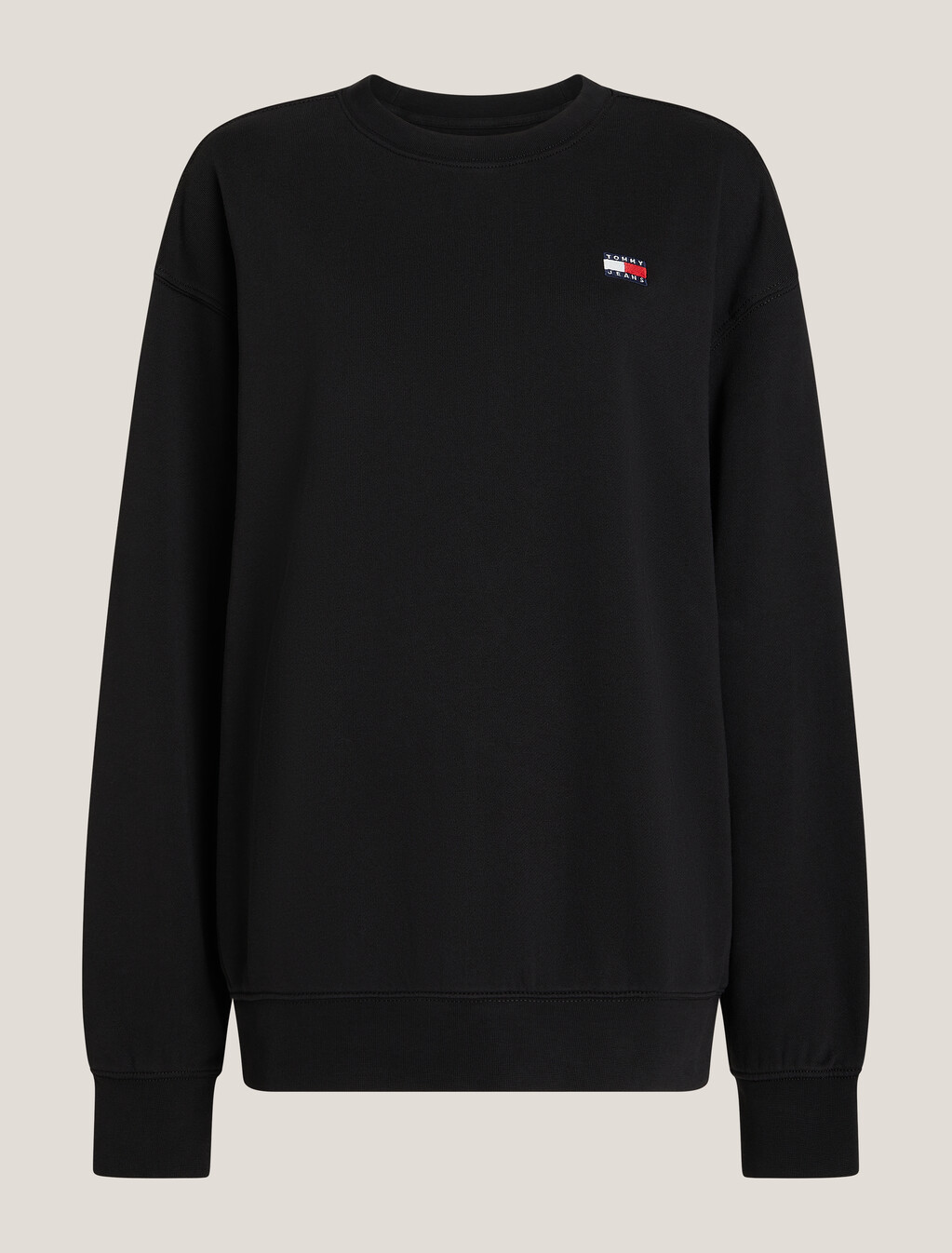 Relaxed Logo Badge Sweatshirt, Black, hi-res