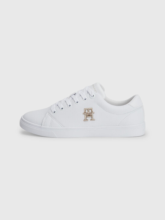 ESSENTIAL MONOGRAM LEATHER CUPSOLE TRAINERS
