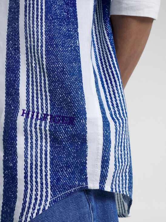 Stripe Archive Short Sleeve Linen Shirt