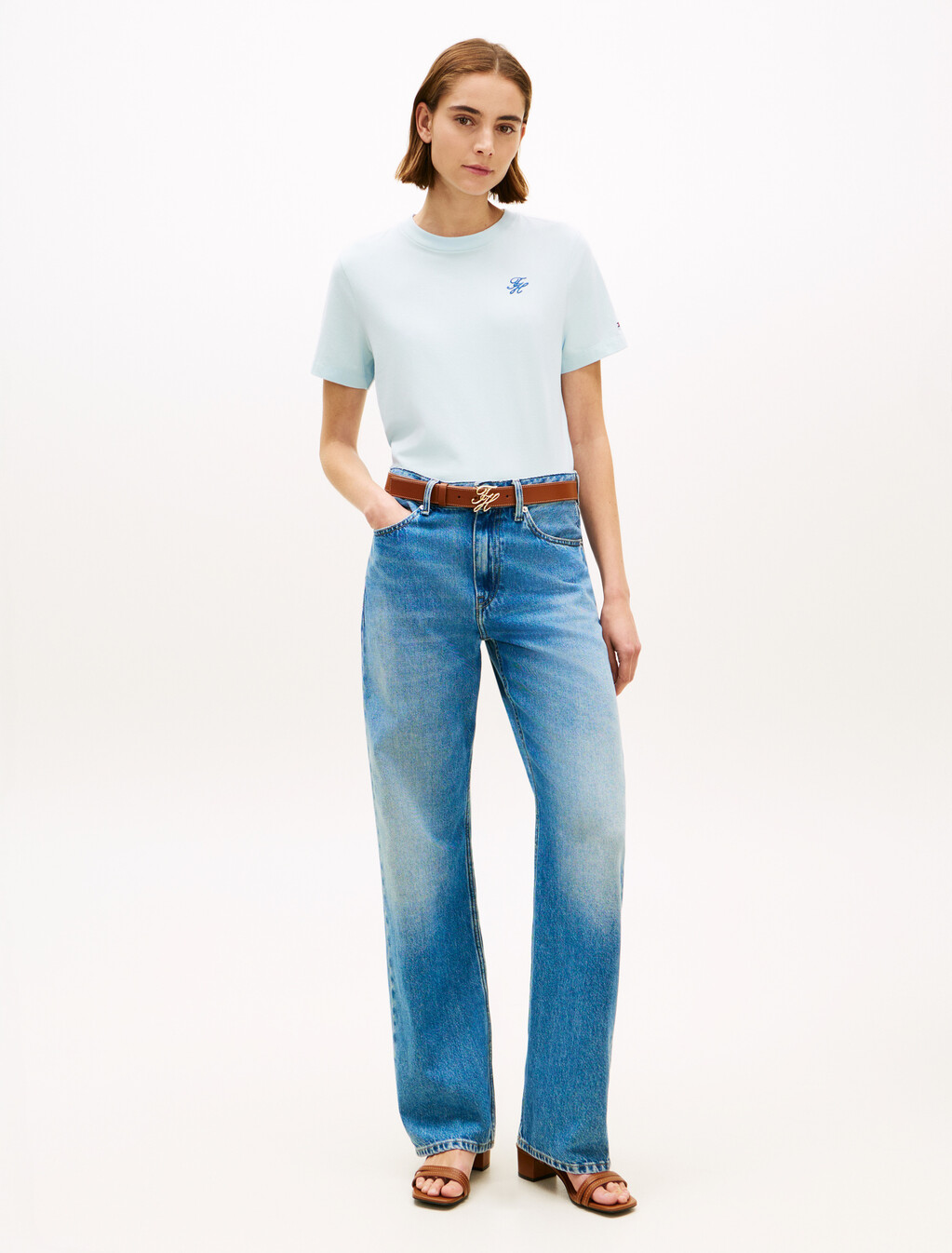 Logo Embroidery Jersey Crew Neck T-Shirt, Keepsake Blue, hi-res