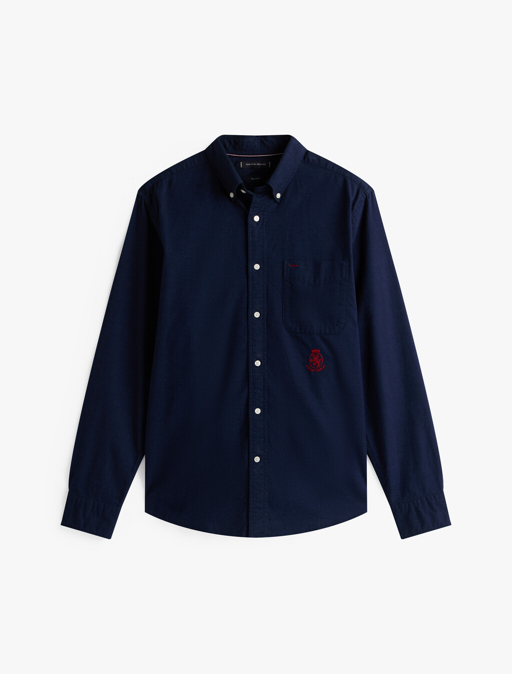 Regular Fit Brushed Oxford Shirt, Preppy Navy, hi-res