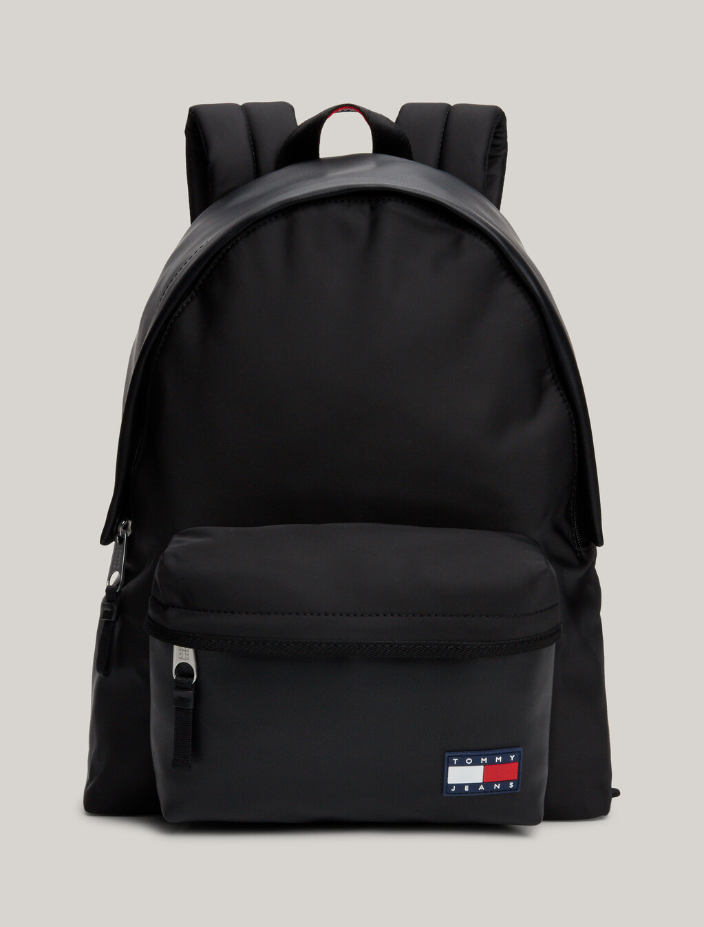 Rubberised Logo Dome Backpack, Black, hi-res