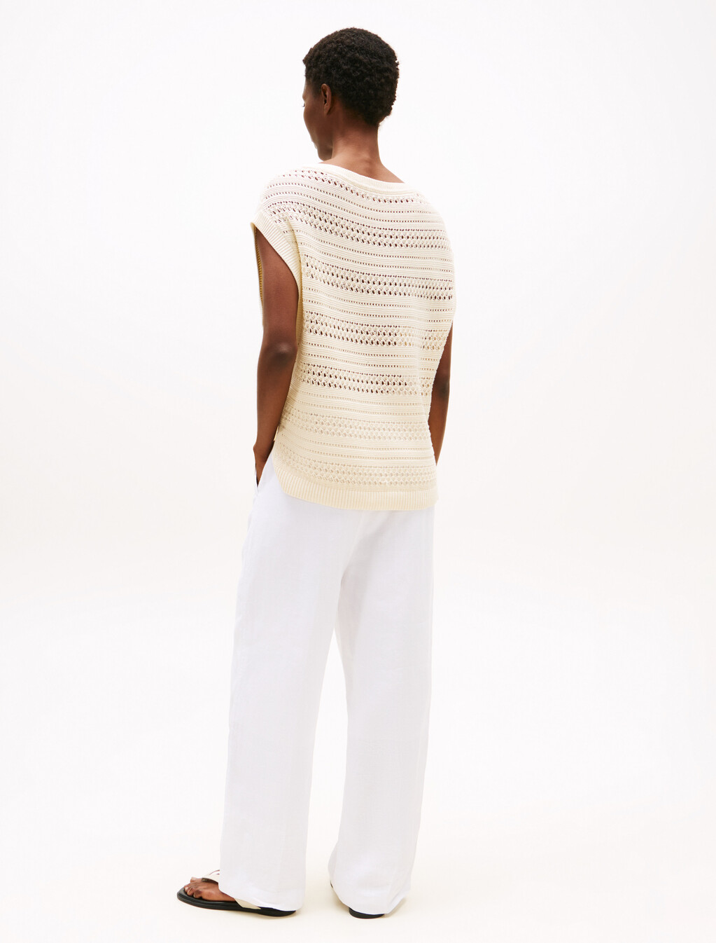 Crochet Sweater Vest, Desert Sand Dune, hi-res