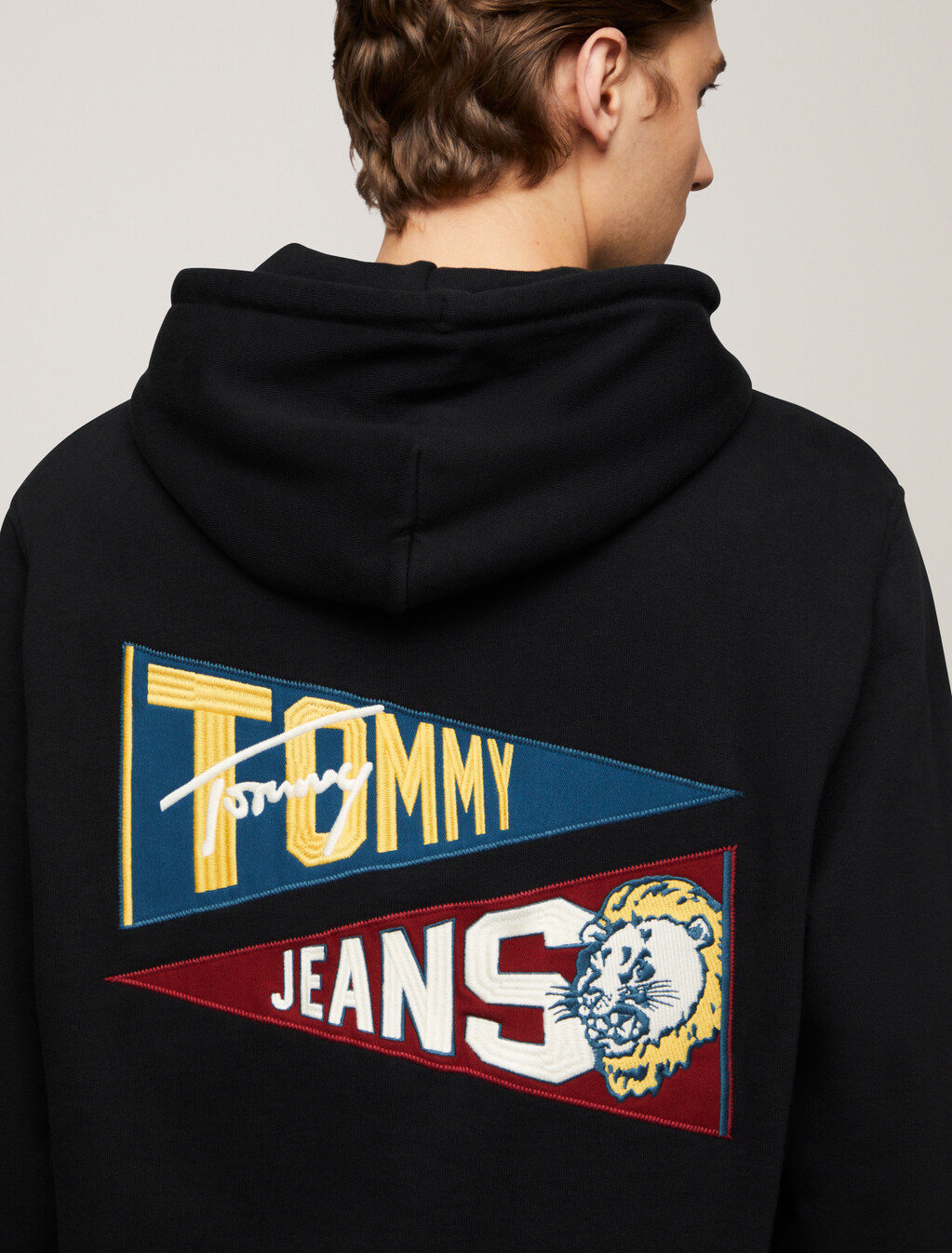 Uni Flag Tiger Hoodie, Black, hi-res