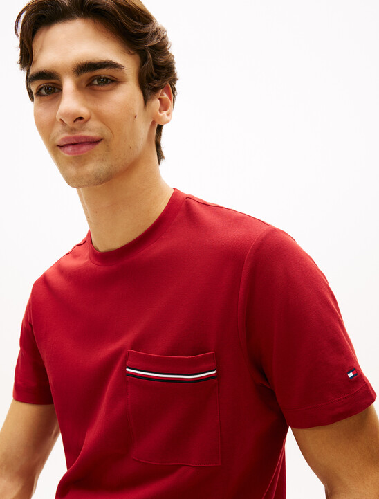 Global Stripe Pocket Pique Jersey T-Shirt