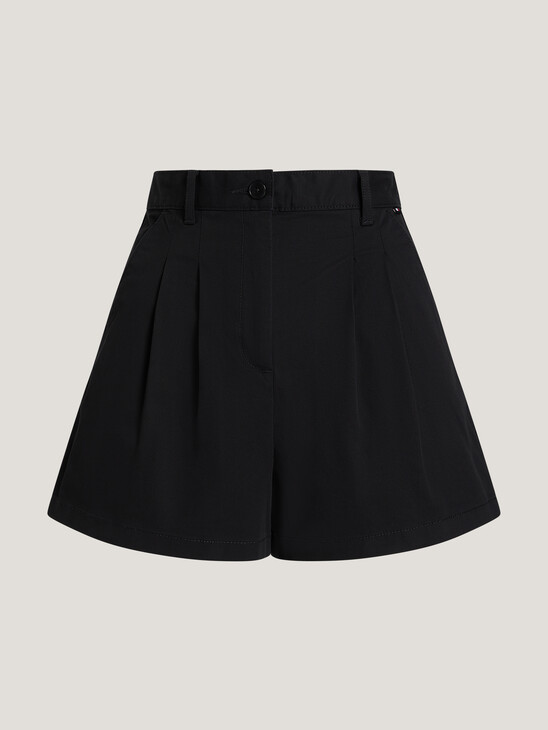 Claire Essential High Rise Pleated Chino Shorts